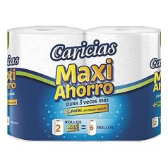 caricias rollo cocina maxi ahorro 2 rollos
