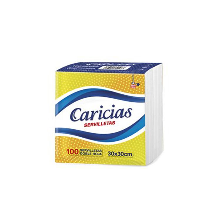 servilletas caricias 30x30 100 unidades servilletas caricias 30x30 100 unidades