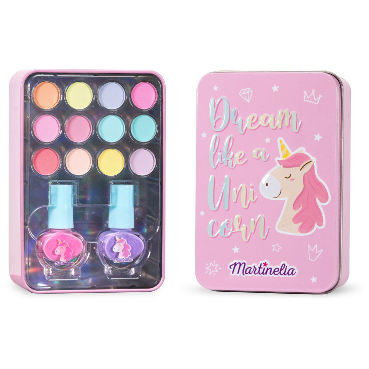 martinelia unicorn mini set maquillaje infantil en lata metalica - delaUz martinelia unicorn mini set maquillaje infantil en lata metalica - delaUz