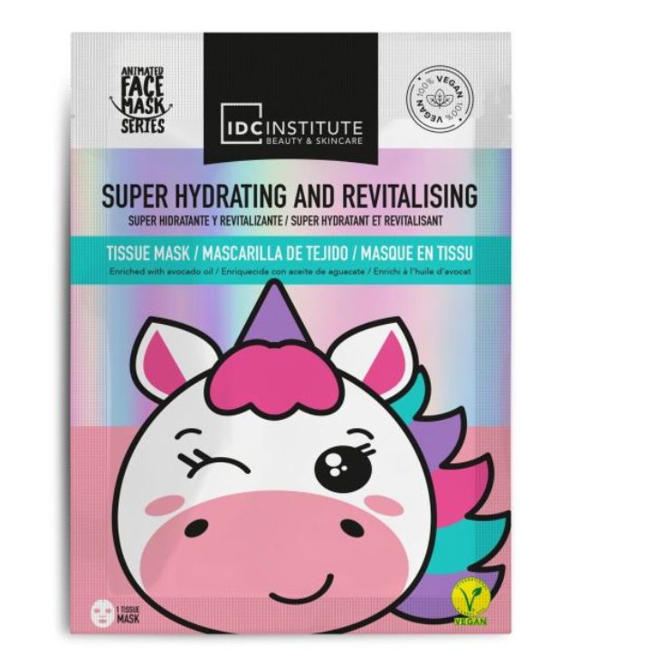  IDC INSTITUTE MASCARILLA UNICORN FACE HYDRAT.