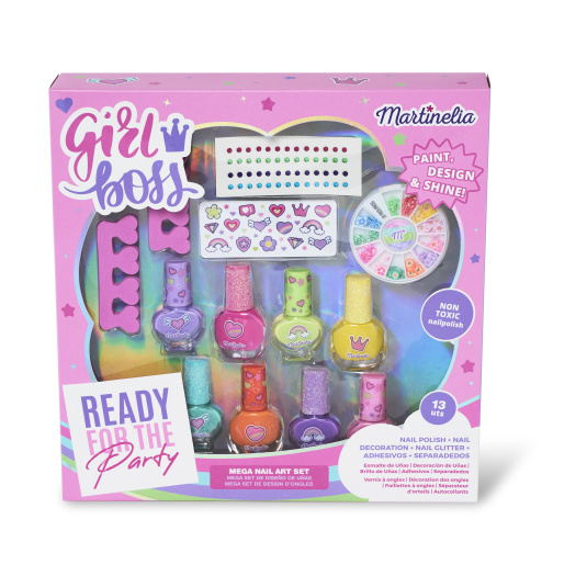 martinelia supergirl mega nail art set infantil