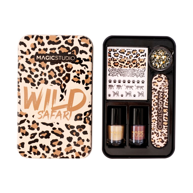 magic studio wild safari savage nail art set