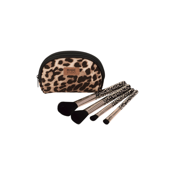 magic studio wild safari savage neceser 4 brochas y cepillos