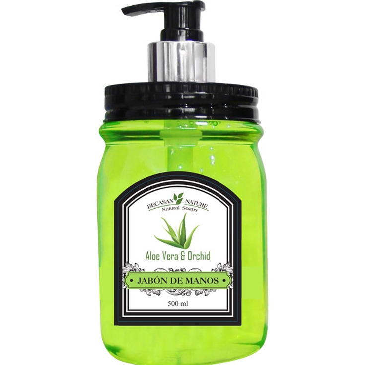 becasan nature jabon liquido de manos aloe vera & orquidea 500ml becasan nature jabon liquido de manos aloe vera & orquidea 500ml