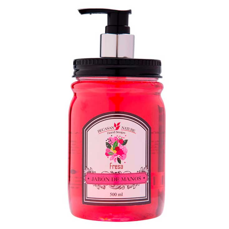 becasan nature jabon manos fresa dosificador 500ml becasan nature jabon manos fresa dosificador 500ml