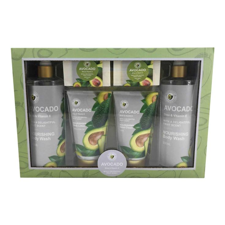 avocado shea & vitamim e set de baño 6 piezas avocado shea & vitamim e set de baño 6 piezas