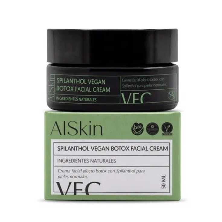 alskin spilanthol vegan botox facial cream 50ml