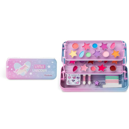 martinelia litttle unicorm kit maquillaje infantil lata