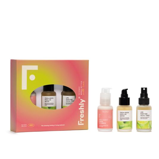 freshly cosmetics cofres mini cleanser trio
