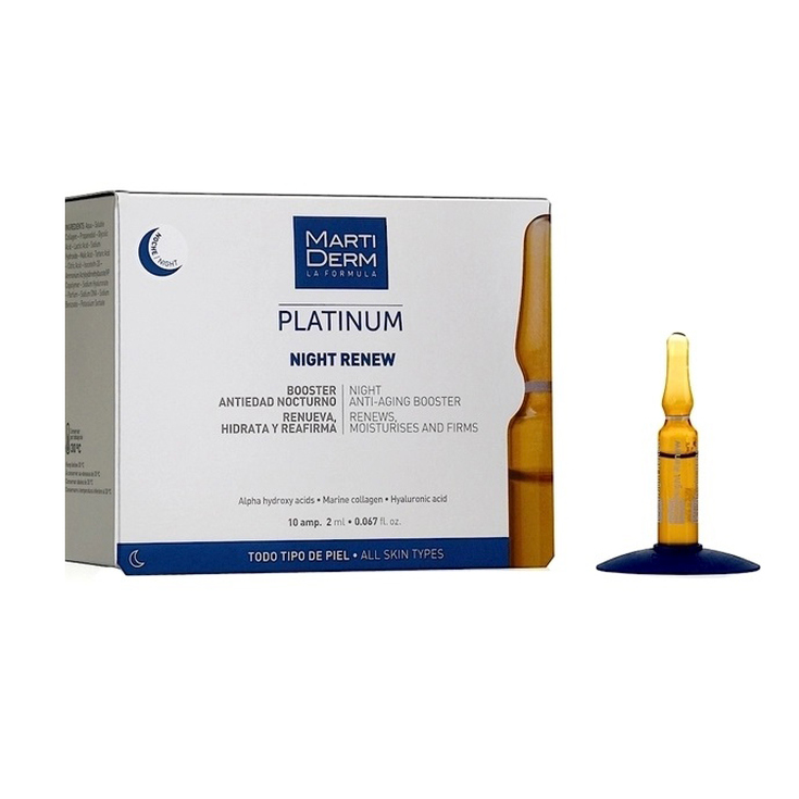 martiderm platinum night renew booster 10 ampollas martiderm platinum night renew booster 10 ampollas