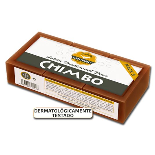 chimbo pastilla de jabon 3ud