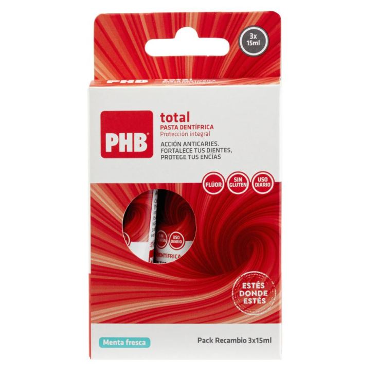 phb pack pastas de dientes anticaries 3uds