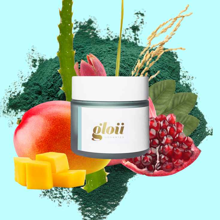glou organics crema facial reparadora 50ml