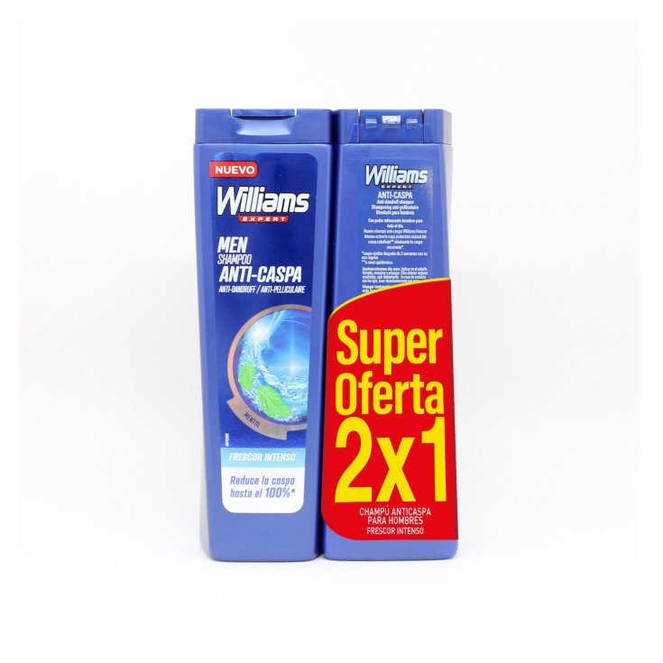 willians expert champu anti-caspa frescor inteso duplo 2x1 willians expert champu anti-caspa frescor inteso duplo 2x1