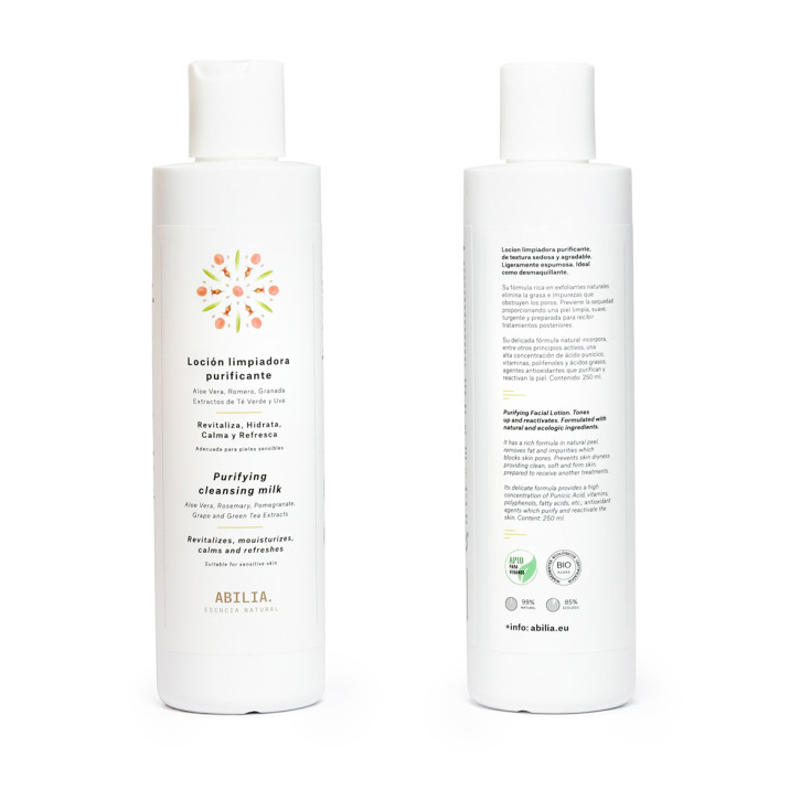abilia locion limpiadora limpiadora purificante bio 250ml