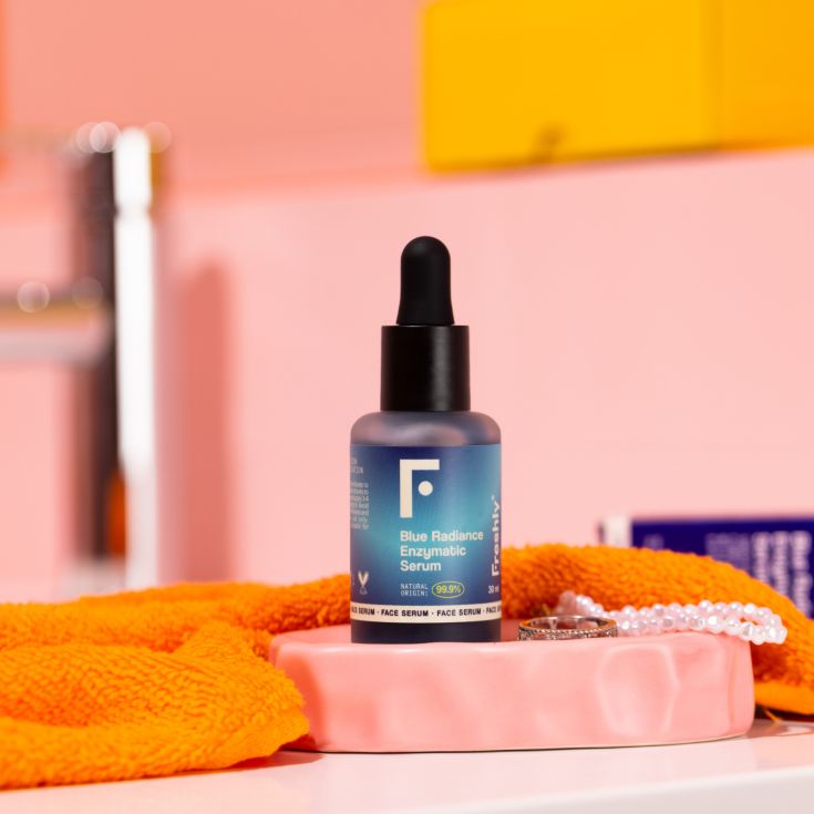 freshly cosmetics blue radiance enzymatic serum 