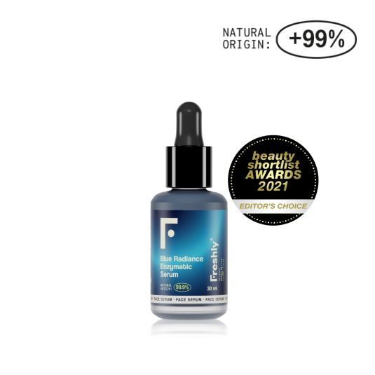 freshly cosmetics blue radiance enzymatic serum 