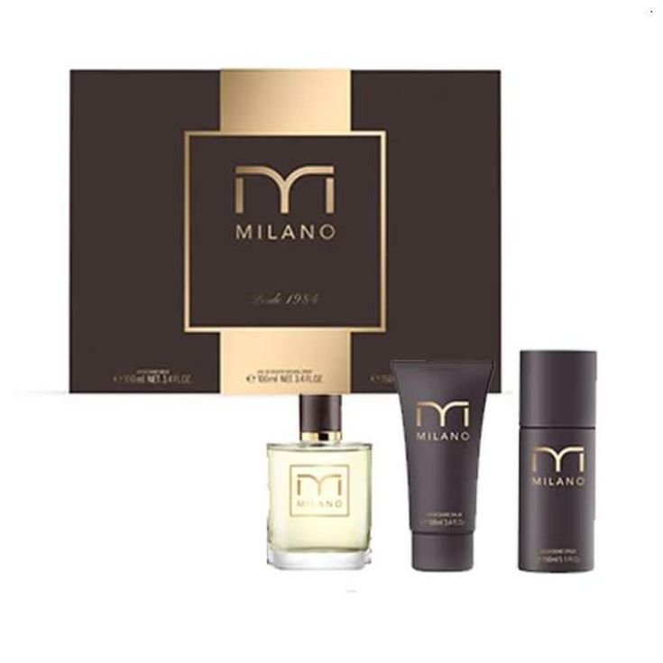 milano classic eau de toilette 100ml estuche 3 piezas