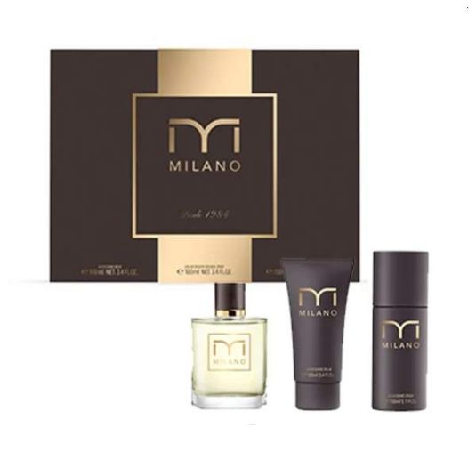 milano classic eau de toilette 100ml estuche 3 piezas