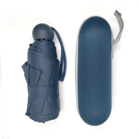 topumbrella paraguas mini manual azul con funda