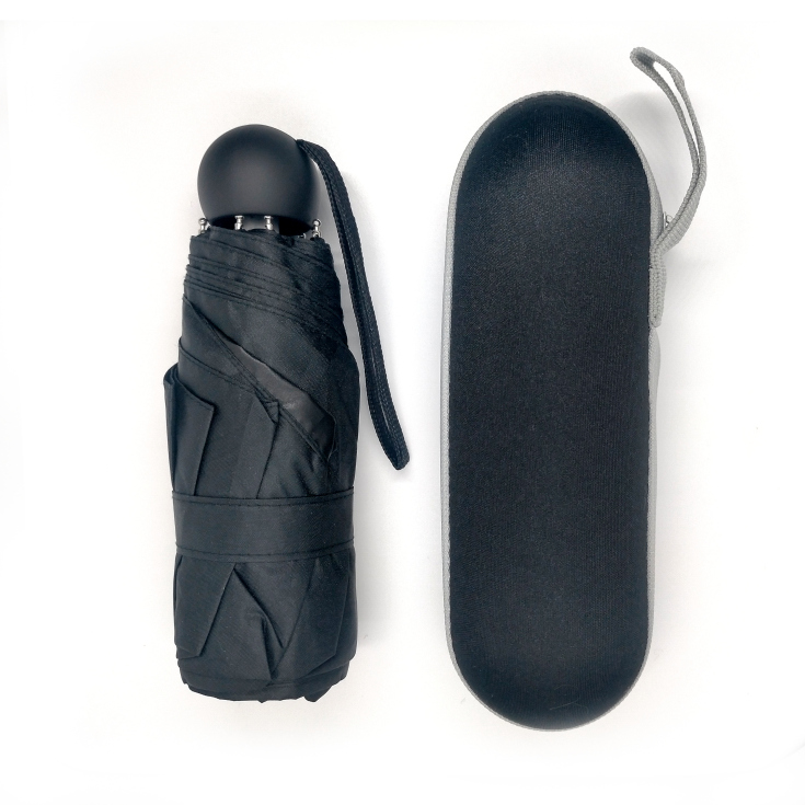 topumbrella paraguas mini manual negro con funda