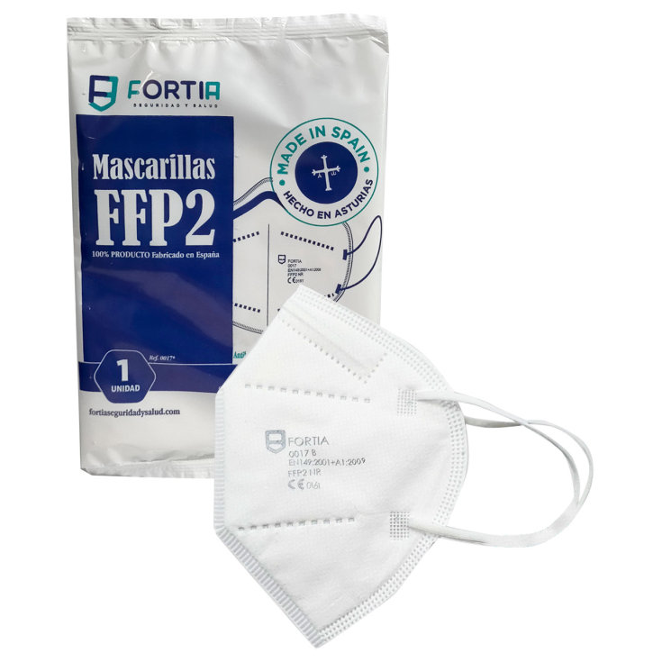 mascarilla ffp2 blanca fortia 1 unidad