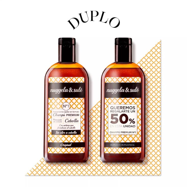 nuggela & sule champu nº1 premium cebolla pack 2x250ml