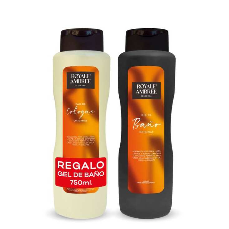 royale ambree colonia 750ml + gel baño 750ml gratis