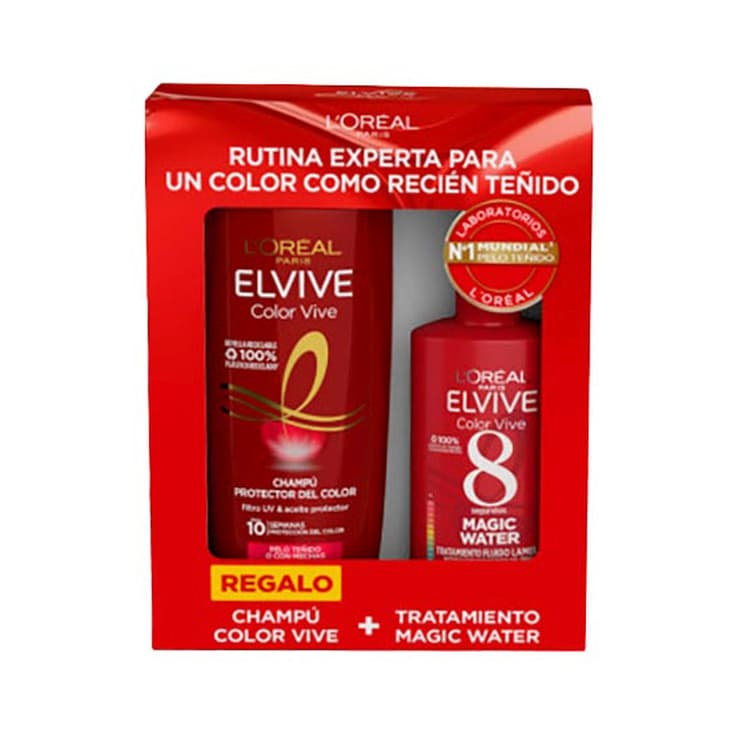 elvive color vive pack magic water 8 + champu