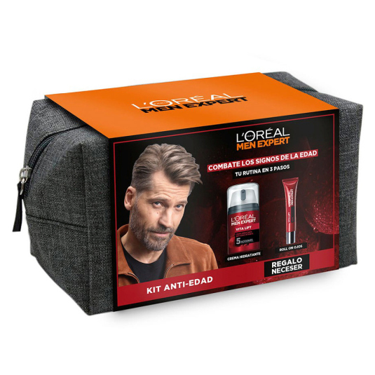 l'oreal men expert vitalift-5 neceser 2 piezas