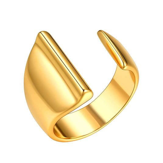 anillo inicial dorado i