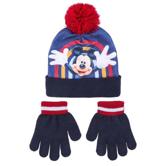conjunto gorro y guantes infantiles mickey mousse mouse 2 piezas