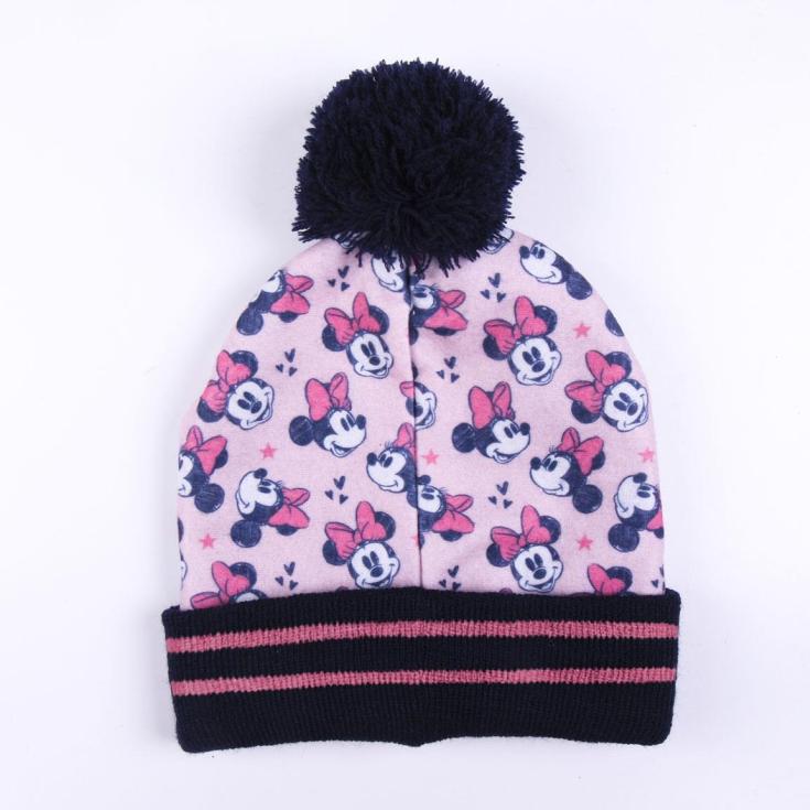 conjunto gorro y guantes infantiles minie mouse 2 piezas