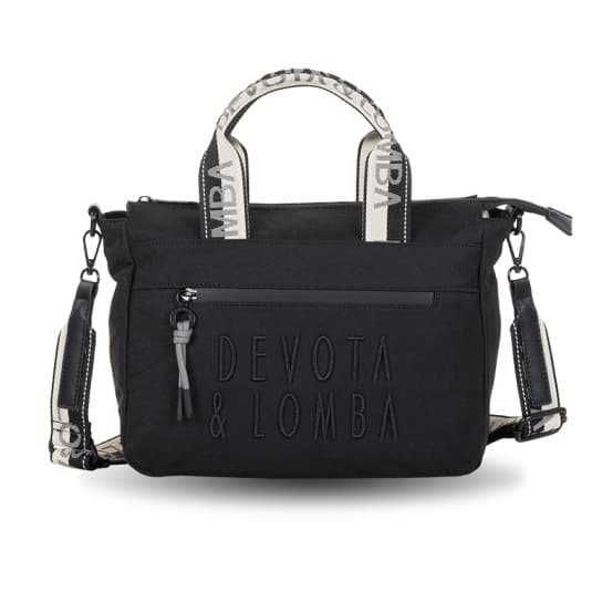 devota & lomba bolso bandolera match negra 28x25x13cm