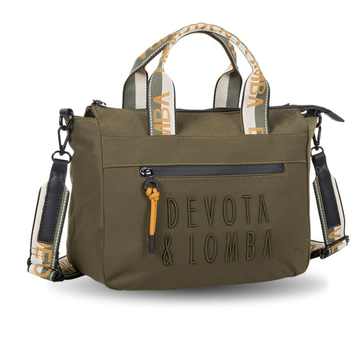 devota & lomba bolso bandolera match kaki 28x25x13cm