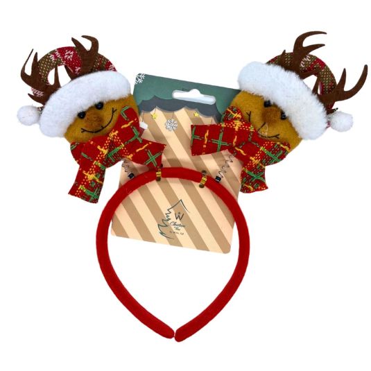 diadema roja de navidad