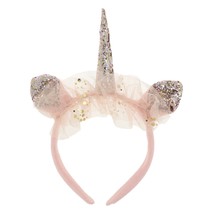 diadema brillo cuerno de unicornio