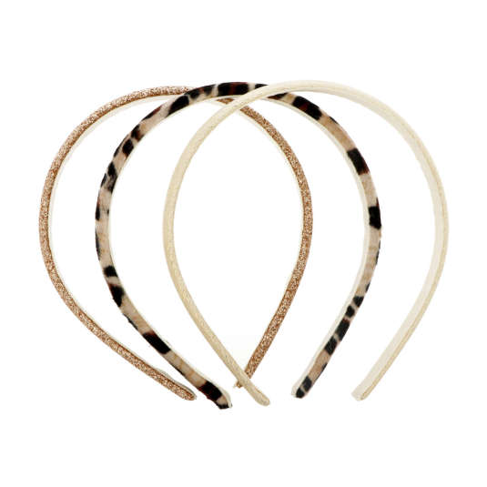set 3 diademas finas forradas de tela
