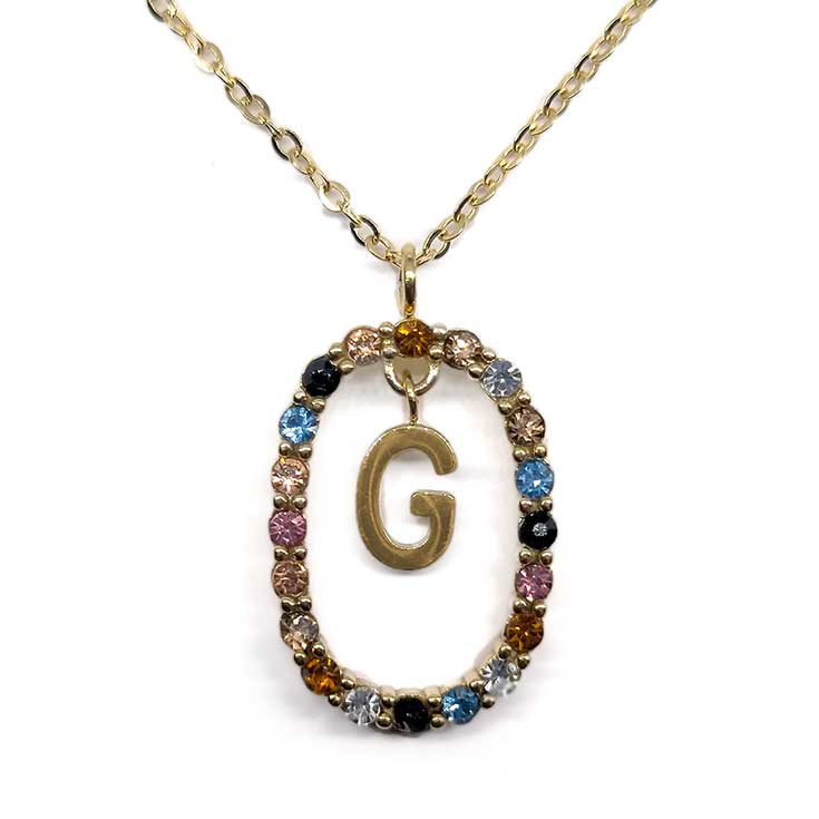 collar inicial g dorado collar inicial g dorado