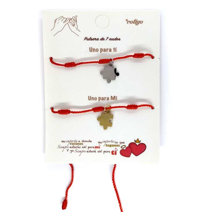 pulseras 7 nudos amistad puzzle 2 unidades pulseras 7 nudos amistad puzzle 2 unidades