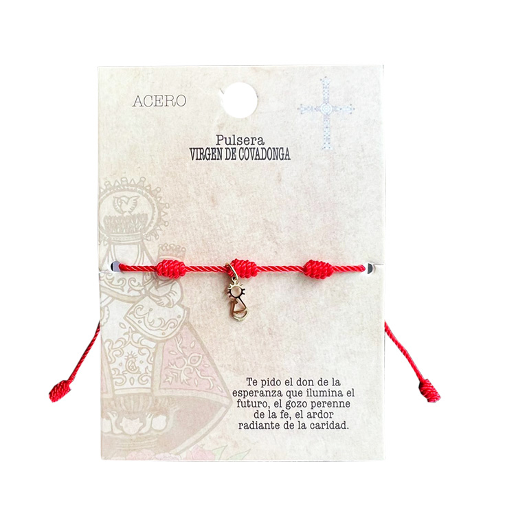 pulsera virgen de covadonga pequeña de acero pulsera virgen de covadonga pequeña de acero