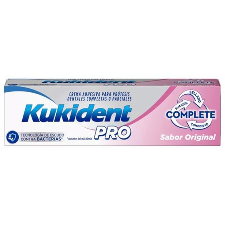 kukident pro crema adhesiva dentaduras postizas sabor clasico 47 gr.