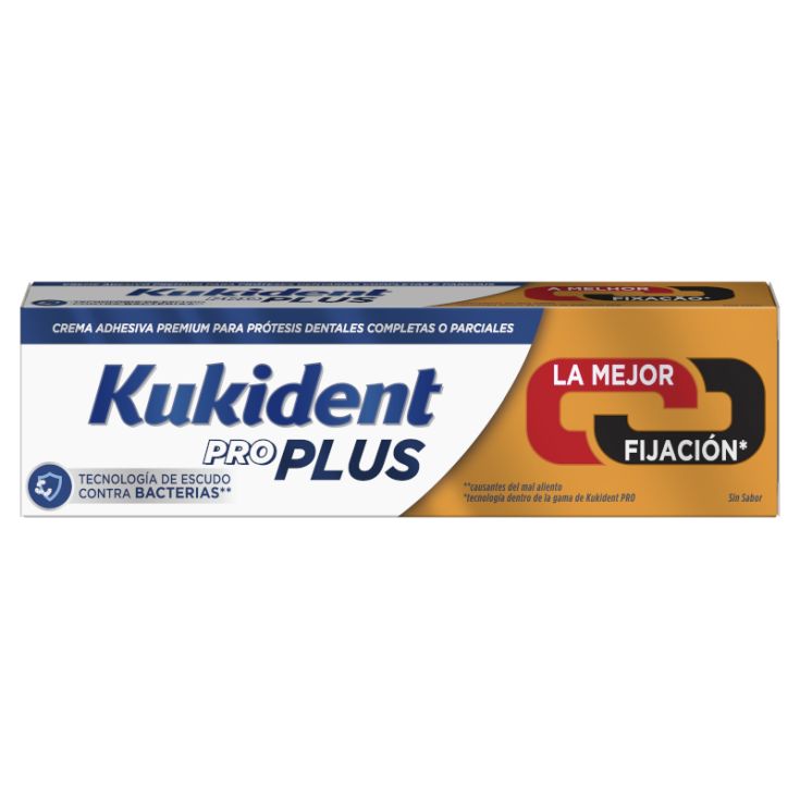 kukident pro doble accion crema adhesiva sabor neutro 40g