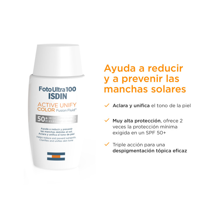 isdin fotoultra100 active unify ff color spf50+ 50ml