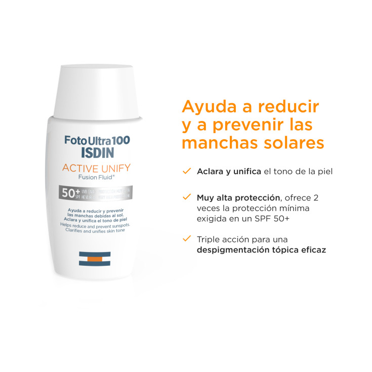 isdin foto ultra 100 active unify fusion fluid spf50+ 50ml