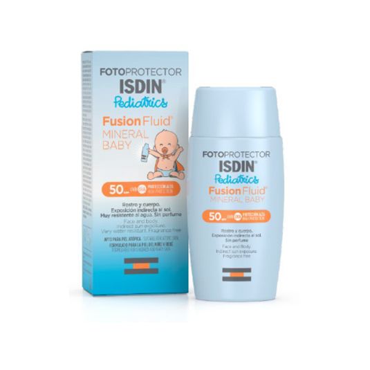 isdin pediatrics fusion fluid mineral baby fotoprotector spf50 50ml