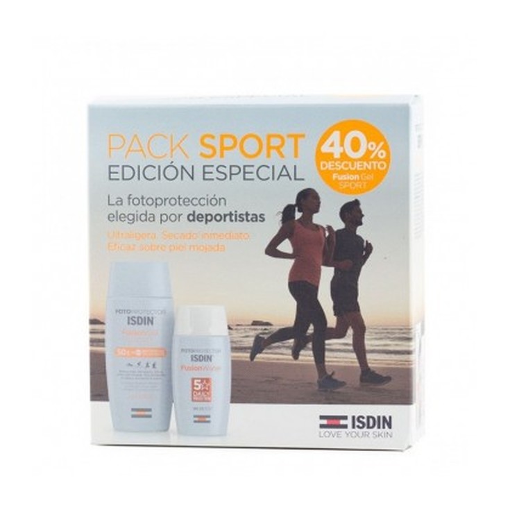 isdin pack sport fotoprotector corporal + facial 2 piezas