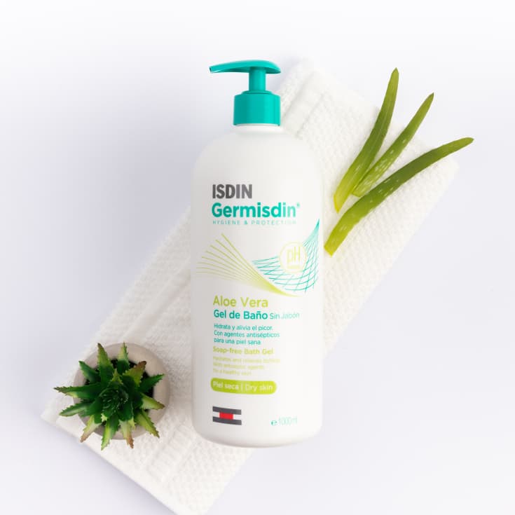 isdin germisdin gel de baño aloe vera sin jabon 1 litro