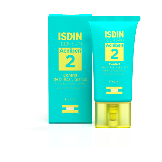 isdin acniben gel-crema anti-acne control de brillos y granos 40ml