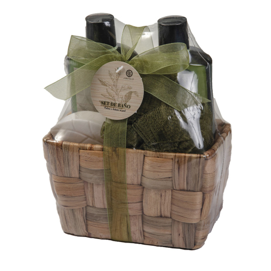 cesta de baño arbol de te 4 piezas